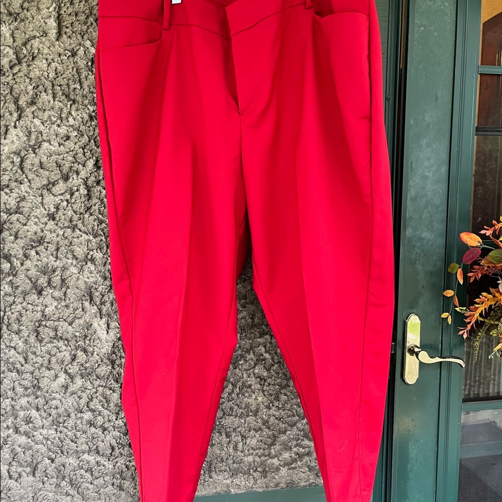 NWOT.  Never worn ELOQUII Kady Red pants.  Purchased 12/2020.